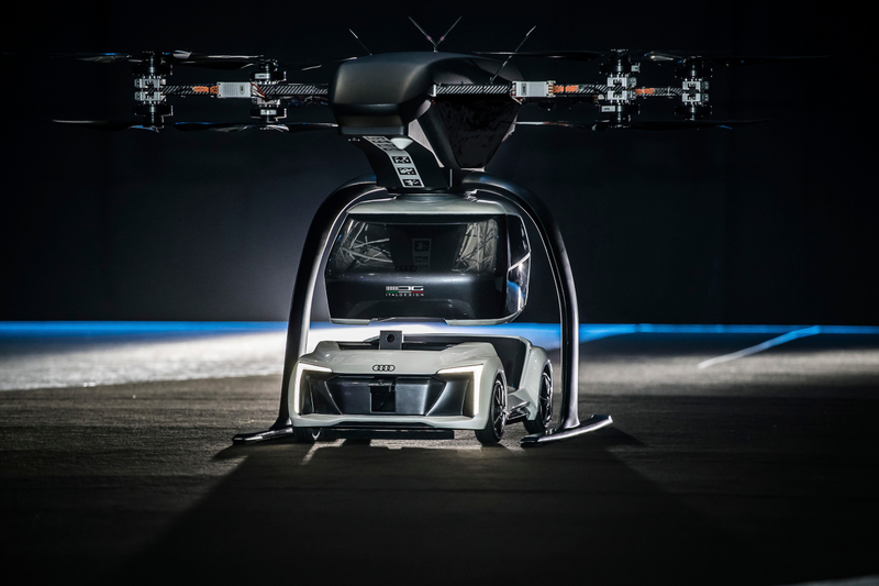 Illustration for article titled Audi and Airbus' Idea of the Future is Modular Drone Taxis